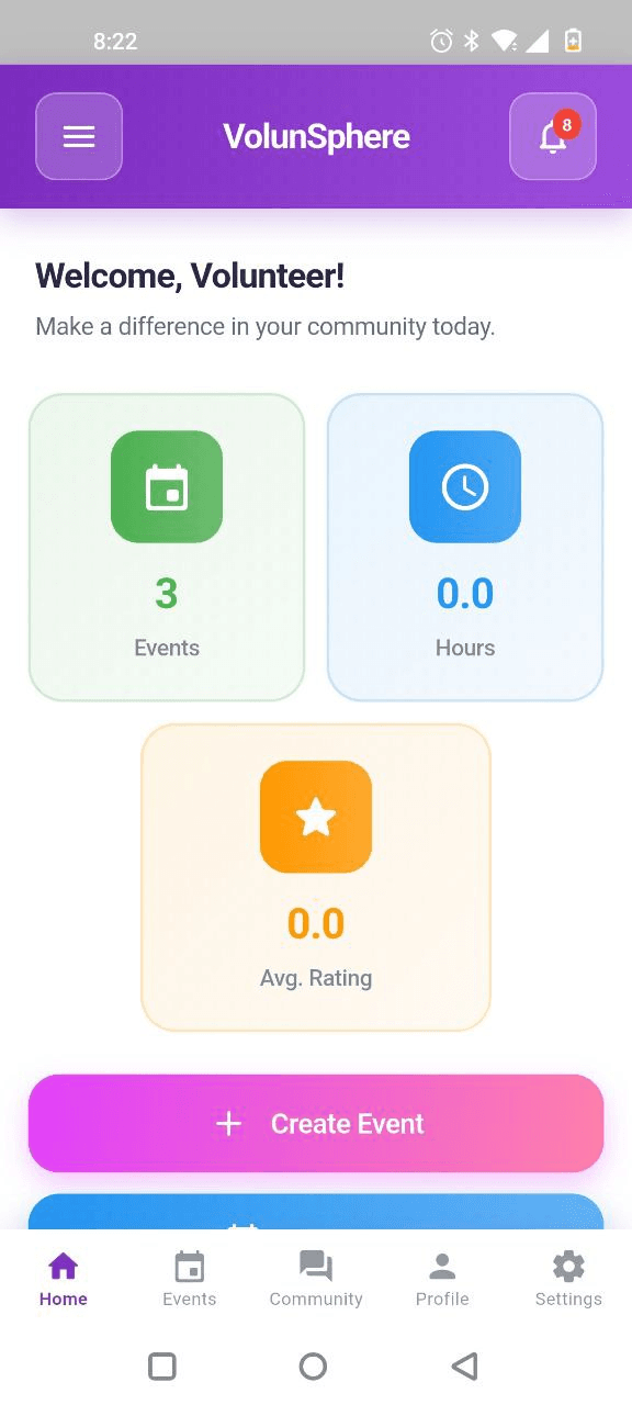 VolunSphere screenshot 2